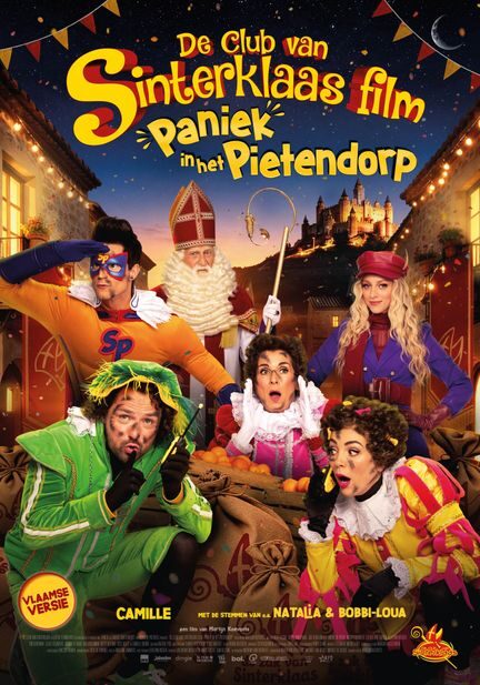Filmposter De Club van Sinterklaas: Paniek in het Pietendorp